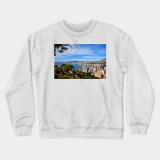 Benidorm Skyline Cityscape Costa Blanca Spain Crewneck Sweatshirt